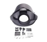 PSDKTMC Motorcycle Headlight Protector Windshield 5.75'' Motorcycle Head Lamp Fairing Headlight Cap For Dyna For Sportster Street Glide Fat Bob Low Rider FXD
