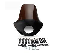 PSDKTMC Motorcycle Headlight Protector Windshield 5.75'' Motorcycle Head Lamp Fairing Headlight Cap For Dyna For Sportster Street Glide Fat Bob Low Rider FXD