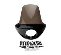 PSDKTMC Motorcycle Headlight Protector Windshield 5.75'' Motorcycle Head Lamp Fairing Headlight Cap For Dyna For Sportster Street Glide Fat Bob Low Rider FXD