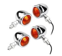 PSDKTMC Motorcycle TurnSignals Indicators 2PCS 4PCS Motorcycle 12V Single Wire Turn Signals Accessories Universal Blinker Indicator Lamp Assembly Accessories