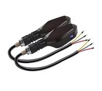 PSDKTMC Motorcycle TurnSignals Indicators 2Pcs Motorcycle LED Turn Signal Lamp With Projection Lamps 27 Lighting Modes Ambient Turning Light Assembly Accessories