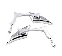 Psdndeww 1 Pair Improved Rear View Glass Pair Reverse Glass Lightweight Glass Aluminium Sides Glass Motorcycle Modification Part
