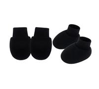 Psdndeww 1 Set Infant Cotton Mittens Anti Scratch Hand Covers Soft & Breathable Gloves & Socks For 0-6 Months Boys Girls Newborns Mittens
