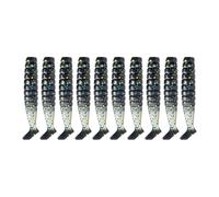 Psdndeww 10pcs Paddle Tail Swimbait 4 cm 1 1G Artificial Bait Swimbaits for Saltwater Soft Fishing Soft PVC