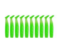 Psdndeww 10pcs Paddle Tail Swimbait 4 cm 1 1G Artificial Bait Swimbaits for Saltwater Soft Fishing Soft PVC
