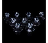 Psdndeww 10Pcs Replacement Suction Cup with Clip 1.2in Dia for Aquarium Air Tube Fish for Accessories Clear Sucker Holder