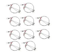 Psdndeww 10pcs Sea Fishing Line Rigs Bottom Tackle Rigs Fishing Wire Guide Rigs Stainless Steel Fishing Tackle Tackle Tool