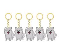 Psdndeww 2/3/4/5/10pcs Pet Storage Keychain with Hair Collector Compartment Pet Fur Pendant for Dog Cats Lovers Cute Dog Hair Keepsake Box