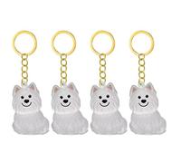 Psdndeww 2/3/4/5/10pcs Pet Storage Keychain with Hair Collector Compartment Pet Fur Pendant for Dog Cats Lovers Cute Dog Hair Keepsake Box