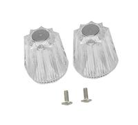 Psdndeww 2/3Pcs Acrylic Bathroom Faucet Knobs Replacement Hot and Cold Shower Knob Bathroom Accessories Acrylic Faucet Replacement Knobs