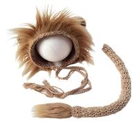 Psdndeww 2 Pcs Baby Props Hat Tail Set Newborn Photography Costumes Knitted Outfits Baby Hats Newborn Girls