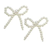 Psdndeww 2pcs Fashion Shoe Decoration Beautiful Bowknot Pendant Metal Hook Decorate Shoes Access For Daily Use