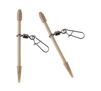 Psdndeww 2pcs Feeder Anti Tangement Systems Clip Tail Cover Fishing Sisters Connectors Quick Setups Accessory PVC