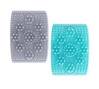 Psdndeww 2pcs Pet Bathing Massage Brush Comfort Gripping for Easy Dog Grooming Soft Pet Shower Brush for Dogs Cats