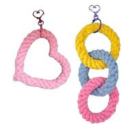 Psdndeww 2PCS/Set Playful Colorful Climbing Toy Swing Toy For Small Animal Enhances Their Cage With Exercise And Entertainment