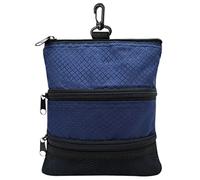 Psdndeww 3-Layers Zipper Golf Bag Pouch Balls Holder Balls Storage Handbag Pocket Ball Holder Belt Waist