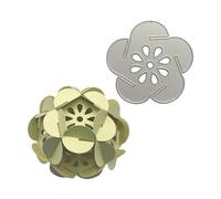 Psdndeww 3D Flower Cutting Dies Metal Die Stencils For Scrapbooking Album Card Photo Decoration Template Mold