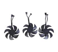 Psdndeww 3pcs 80 mm 4-Pin Graphics Card Fan for RTX3060 Efficient Cooling and Improved GPU Service PLA09215S12H Model