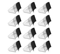 Psdndeww 4/6/8/12pcs Clear Hat Rack Acrylic Baseball Caps Storage Rack Hat Hook Display Hangers Racks