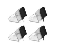 Psdndeww 4/6/8/12pcs Clear Hat Rack Acrylic Baseball Caps Storage Rack Hat Hook Display Hangers Racks
