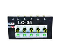 Psdndeww 4/8 Channel Metal Body Microphones Console With 6.35mm Plugs For Musicians And Stereo Engineers On The Go Sound Console Mixer