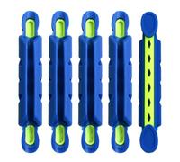 Psdndeww 5 Pcs Fishing Coiling Plate Clip Winding Board Fishing Line Holder Wrapping Board Clips Clamp Fishing Rod Tool Parts Fishing Coiling Plate Organizers Storage