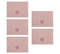 Psdndeww 5 Pcs Simple Envelopes - Small & Large Sizes, 5 Per Set, No Closure, Paper Material, Rectangular Shape, Ideal for Invitations & Office Use
