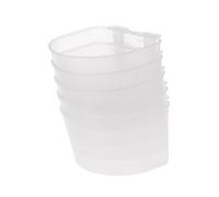 Psdndeww 5-Piece Parrot Feeding Cups Cage Hanging Bowl Flat Bottom With Hooks Bird Water Food Dish Feeder Bowls