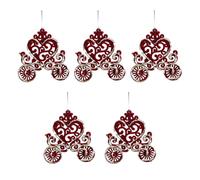 Psdndeww 5pcs Christmas Tree Streams Charm Snowflake