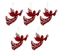 Psdndeww 5pcs Christmas Tree Streams Charm Snowflake
