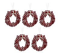 Psdndeww 5pcs Christmas Tree Streams Charm Snowflake