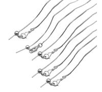 Psdndeww 5pcs Fashion Statement Adjustable Gold O Chain Necklace for Women Comfortable Beading Accessory Jewelry Making Chain,Cute Necklaces For Women, Box necklace 2, As show, as show
