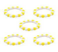Psdndeww 5pcs Festival Pet Collars with Pompoms Colorful Breathable Furry Birthday Collar for Cats and Dogs