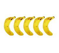 Psdndeww 5Pcs Pet for Teeth Grinding Funny Interactive Kitten Chewing Soft Plush Banana Gifts