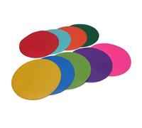 Psdndeww 9pcs Flat Field Cone Soft Round Spots Marker Non Slip Agility Marker