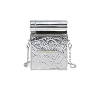 [Psdndeww] Acrylic Chain Crossbody Bag Stylish Acrylic Bag Crossbody Bag Small Fashionable Bag Lightweight for Women Girls, Silver