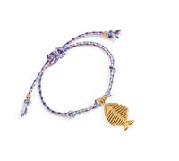 Psdndeww Adjustable Sea Styles Braided Jewellery for Unisex Hot Day Outings Shell Accents Included Stylish Wrist Chain Beach Weave Rope Bracelet, one size, As described