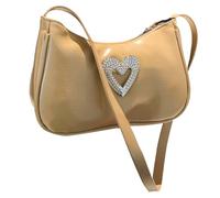 [Psdndeww] All Matching Shoulder Bag Aesthetics Crossbody Bag Casual Handbag Fashion Messenger Bag Shopping Bag for Women, Khaki