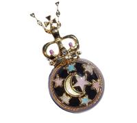 Psdndeww Artistic Alloy Necklace Retro Resin Charm Neck Shain Adjustable Length Clavicle Chain Daily Wear Jewellery For Your Trendy Resin Laying Gift, one size, As described, As described