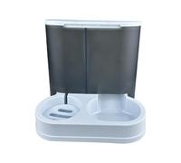 Psdndeww Automatic Dog Bowl Water Fountain Double Bowl Feeding Station for Alcohol Drinking