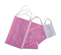 Psdndeww Bathing Helper Bag for Pet Families, Drawstring Restraint Design with Head Opening and Easy Fabric Shower Bag Pet Grooming Pouch Mesh Handling Wash Pouch Drawcord Wash Helper Home Bath