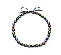Psdndeww Beautiful Beaded Graduation Necklace with Flower Embellishment Gift for Students,Necklace Jewelry For Women, As show, as show