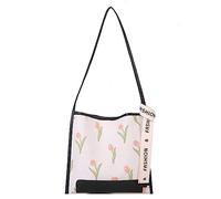 [Psdndeww] Beautiful Large Capacity Tote Bag Crossbody Bag Shoulder Bag Floral Pattern Handbag and All Matches for Street, Black