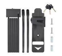 Psdndeww Bicycle Scooter Folding Lock with Key Flap Chain High Performance Metal Folding Lock Anti-Back Cycle Lock