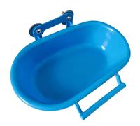 Psdndeww Bird Shower Tray Birdcage Addon Screw Bath Tub Parrots Bathtub Birdcage Water Bowl Feeder Budgies Cage Accessories