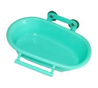 Psdndeww Bird Shower Tray Birdcage Addon Screw Bath Tub Parrots Bathtub Birdcage Water Bowl Feeder Budgies Cage Accessories