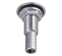 Psdndeww Boat Marine Drain Vent Yacht Water Outlet Port Bilge Drain Vent 316 Stainless Thru-Hull Fitting 1 3/4 3/8 1/2Inch Fitting