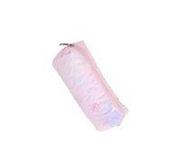 Psdndeww Bowknot Pen Pouches Large Capacity Polyester Pencil Case Portable Organiser Travel Makeup Bag for Office School Soft Polyester Cotton Organiser