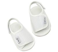 [Psdndeww] Breathable Mesh Baby Soft Flexible First Step Lightweight Learning Shoes Flexible Baby Shoes, White, L~XL A