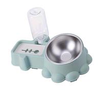 Psdndeww Cats Double Food Bowl Dog Water Dispenser Food Feeder Bowls Automatic Water Bowl Housewares Dog Dish Cats Feeding Supply